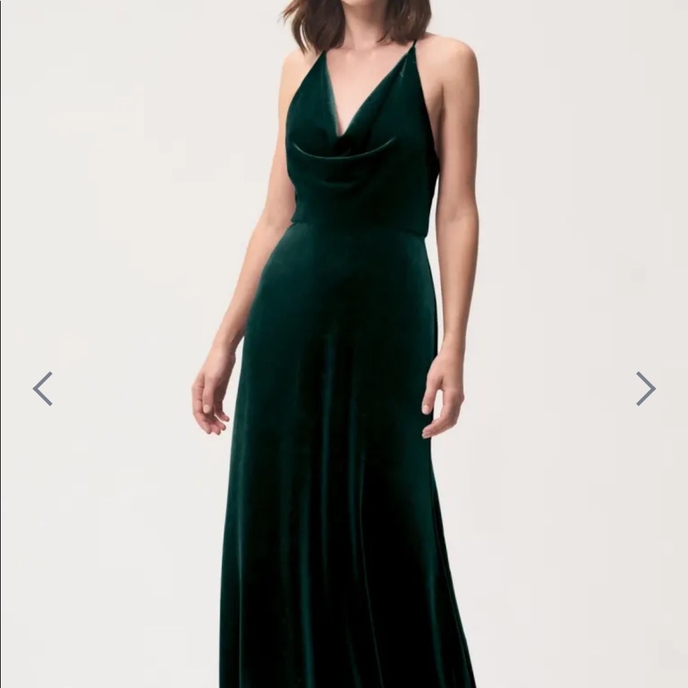 Jenny Yoo Velvet maxi dress